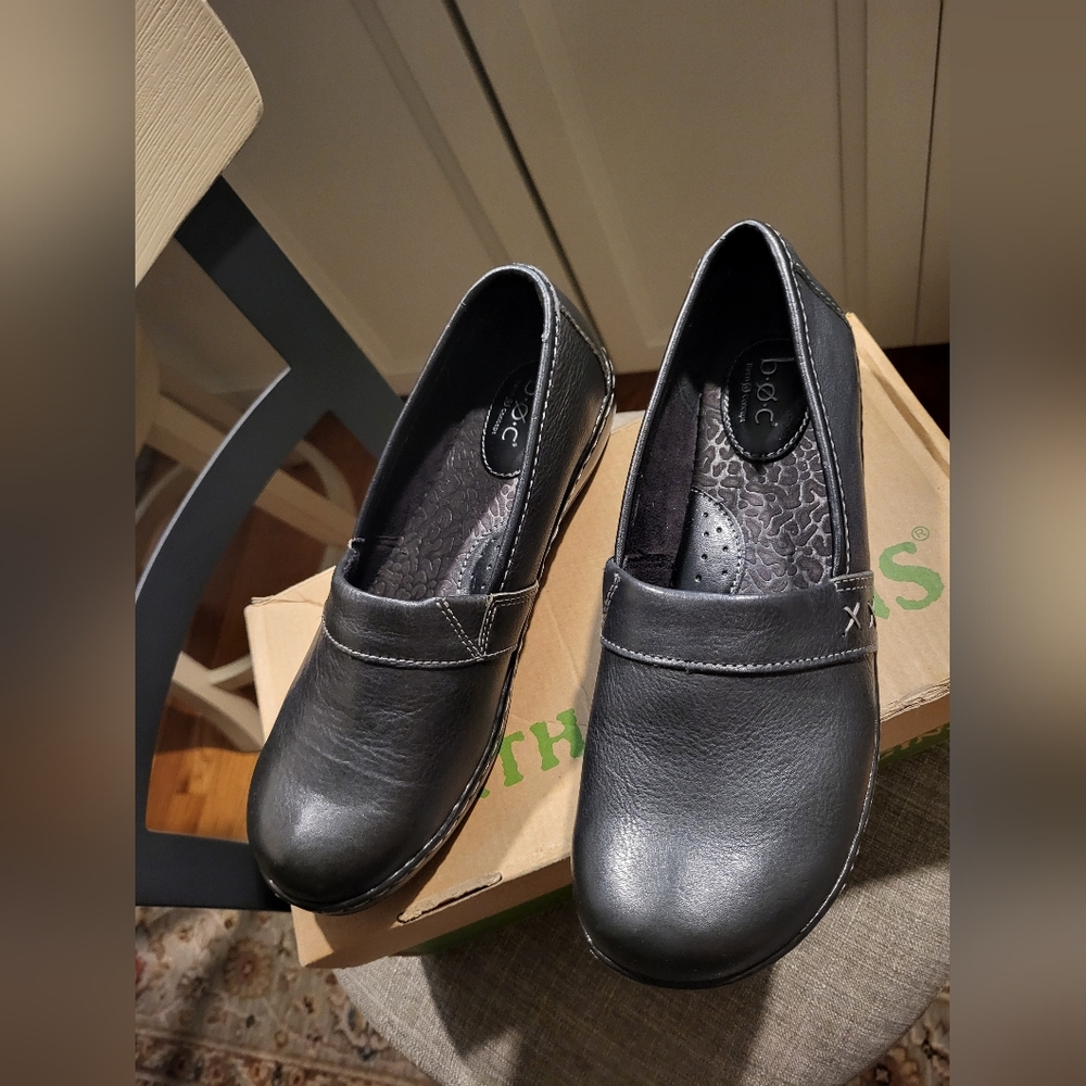 🎯NWOT BOC Howell Slip On Shoes EARTH ORIGINS Black Size 8.5 W